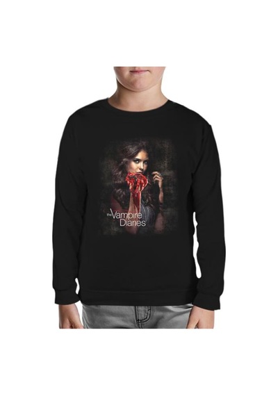 Lord Tshirt Vampire Diaries Siyah Çocuk Sweatshirt Siyah