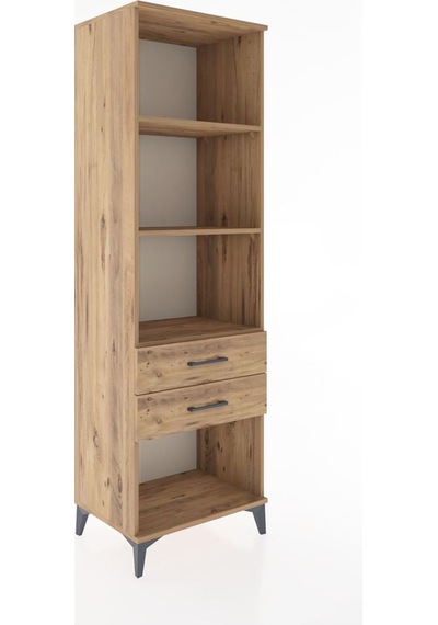 Hyperion Dolap 3 Raflı 2 Çekmeceli 60x44x195 Çam-çam Çam