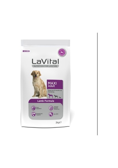 Lavital Maxi Adult Büyük Irk Kuzulu Yetişkin Köpek Maması 3 Kg
