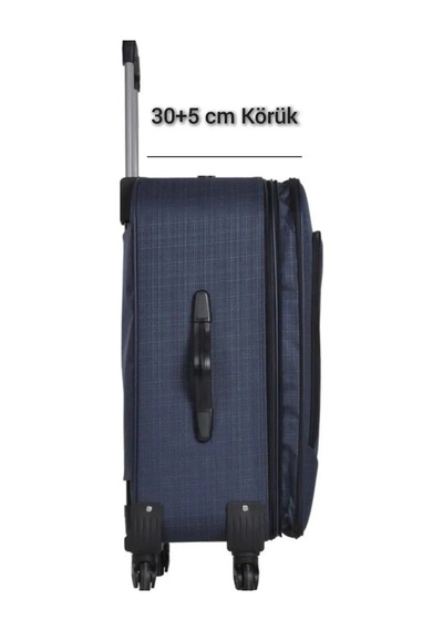 Esbuik Xxl Battal Boy Dev Boy 90 Cm Körüklü Kumaş Valiz & Bavul Lacivert