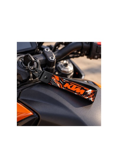 Ktm Yeni Model 19 Cm Bez Motor Anahtarlık Kaliteli Oto-moto Aksesuar Çift Taraflı Baskı