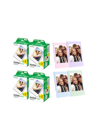 Instax Mini 80'li Film Ve 4 Fotoğraf Çerçevesi