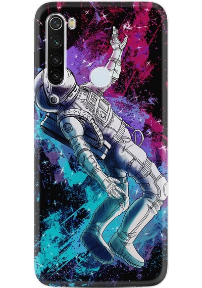 Xiaomi Redmi Note 8 Kılıf Desenli Astronot Signs 1753