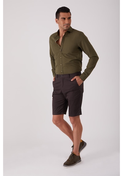 Dufy Koyu Gri Erkek Regular Fit Short - 86805 Koyu Gri