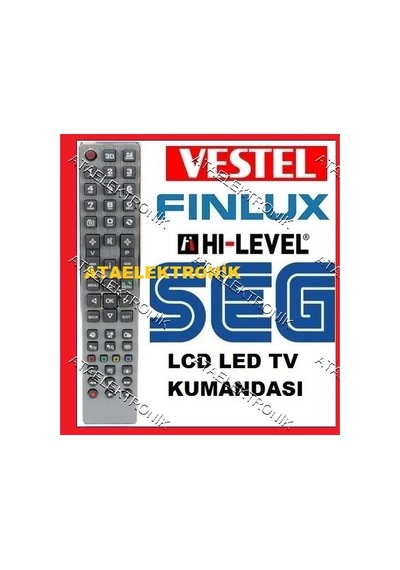 Vestel Uyumlu 50Pf7055 Full Hd 3D Lcd Led Tv Televizyon Kumanda Mtlk