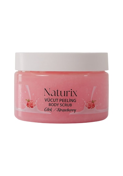 Naturix Vücut Peelingi Çilekli Arındırıcı Ve Nemlendirici 250 Ml