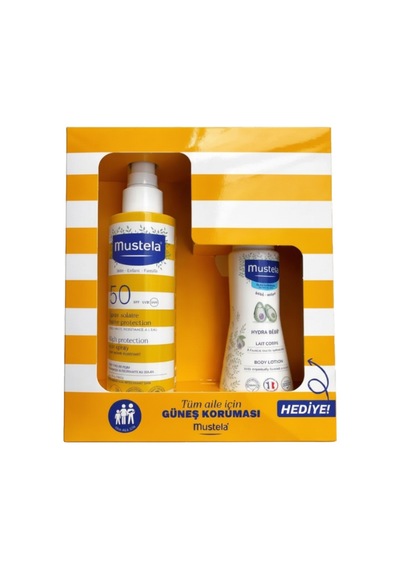 Mustela Güneş Losyonu Spf50+ 200 Ml + Vücut Losyonu 100 Ml-2738