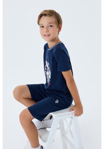 U.S. Polo Assn. U.s. Polo Assn Erkek Çocuk Bermuda 2'li Takım Lacivert-2689