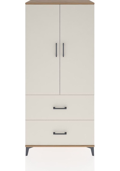 Hyperion Dolap 2 Raflı 2 Çekmeceli 2 Kapaklı 88x44x195 Çam-ay... Çam
