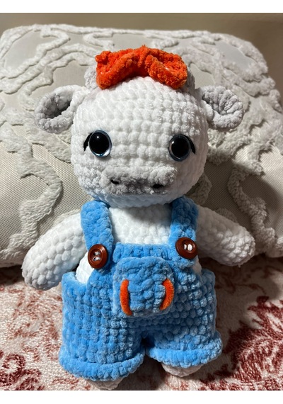 Amigurami Gömlekli İnek 02 - Çok Renkli