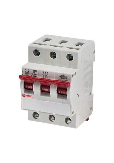 Makel C Tipi 3X10A 6Ka Grup Sigorta