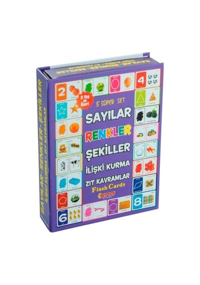 5 Süper Set Sayılar Renkler Şekiller İlişki Kurma ve Zıt Kavraml