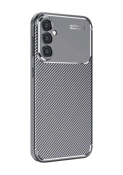 Samsung Galaxy Uyumlu  A26 Kılıf Auto Focus Karbon Kapak - Gri