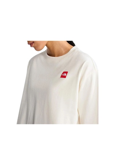 The North Face Redbox Boxy Kadın Beyaz Outdoor T-shirt Nf0a8eg6qlı1