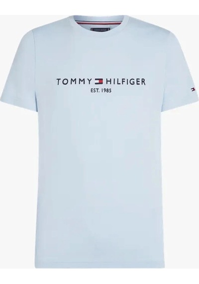 Tommy Hilfiger Erkek Mavi Slim Fit T-shirt Mavi