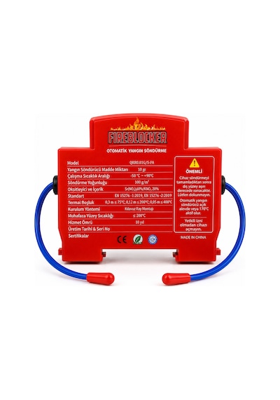 Fireblocker Otomatik Yangın Söndürücü Sigorta Kutusu Koruma Cihazı Elektrik Panosu Acil Durum Yangın Önleme Sistemi