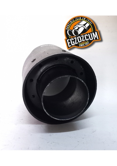 100 Mm. Tekli Siyah Akrapovic Egzoz Ucu Eksoz 1 Adet -- Egzozcum --