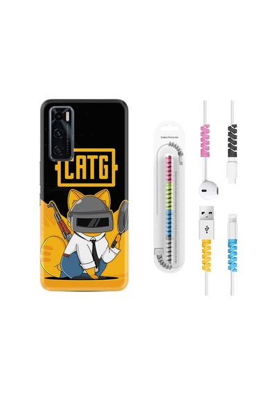 Vivo Y70 Kılıf Kablo Koruyuculu Cat G 1677