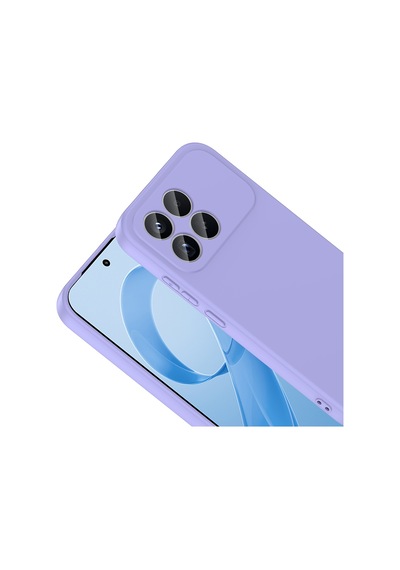Xiaomi Poco F8 Pro Kılıf Yumuşak Silikon Kamera Korumalı Lansman Pazarplus Koyu Mor