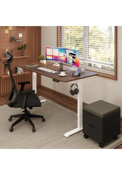 Uprise Comfort Çift Motorlu Yükseklik Ayarlı Masa 72 121 Cm - Beyaz Beyaz Ayak/ceviz Tabla, 140x70 Cm Diğer Uprise Comfort Çift Motorlu Yükseklik Ayarlı Masa 72 121 Cm - Beyaz Beyaz Ayak/ceviz Tabla, 140x70 Cm Diğer