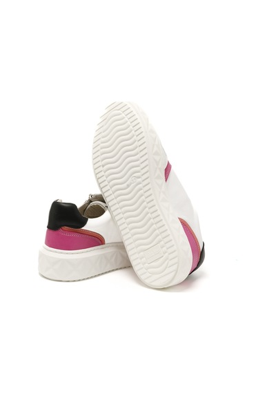 Sneaker Günlük Kadın Mar-25y-209-8856 John May Beyaz Cilt-gümüş Beyaz
