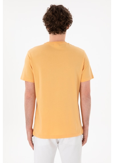 U.S. Polo Assn. Erkek Regular Fit Bisiklet Yaka Turuncu Basic Tişört 50305928-VR202 U.S. Polo Assn. Erkek Regular Fit Bisiklet Yaka Turuncu Basic Tişört 50305928-VR202