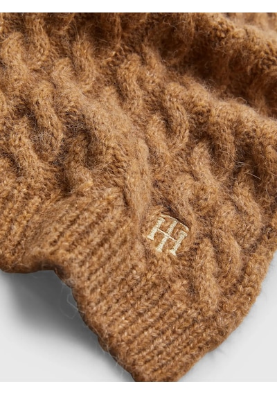Tommy Hilfiger Th Tımeless Scarf Ca Kadın Kahverengi Atkı