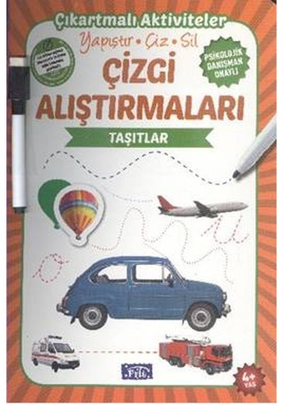 Çizgi Alıştırmaları - Taşıtlar - Ülkü Unsu - Parıltı Yayınları