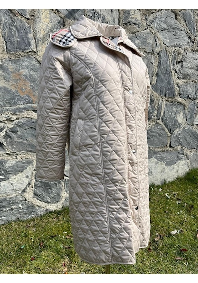 Baharlık Kapitone Mont A. Bej Büyük Beden 105cm Çok Renkli