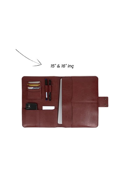 Bags Prime Organizer Tablet Kılıfı 15" İnç İpad Pro & İpad Air Evrak Çantası - Bordo
