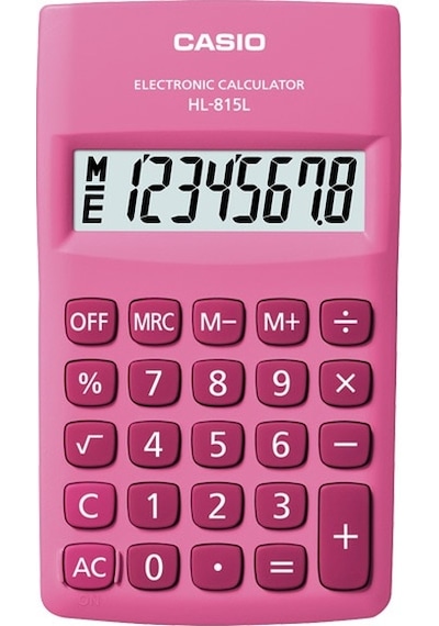 Casio HL-815L-PK Cep Tipi 8 Hane Hesap Makinesi