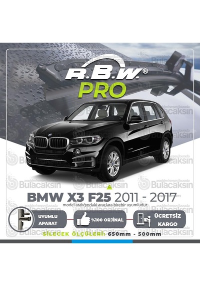 Bmw X3 F25 Muz Silecek Takımı (2011-2017) RBW PRO