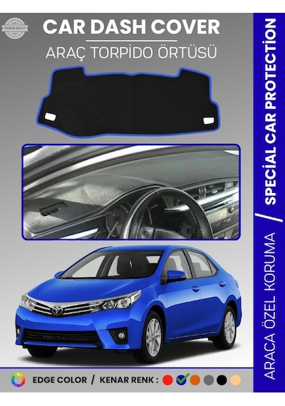 Toyota Corolla E170 2013-2019 Torpido Örtüsü Ön Göğüs Koruma Araca Özel Çatlamayı Önler Kaymaz - 876 Stiloto