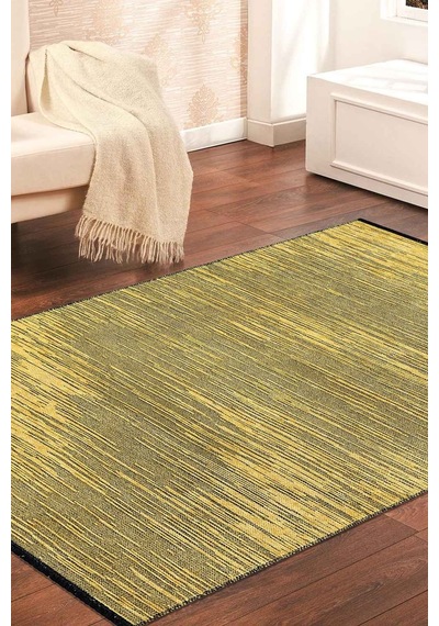 Kilimista Milano Ml103 Hardal Leke Tutmaz Antialerjik Yıkanılabilir Dokuma Dekoratif Halı Kilim