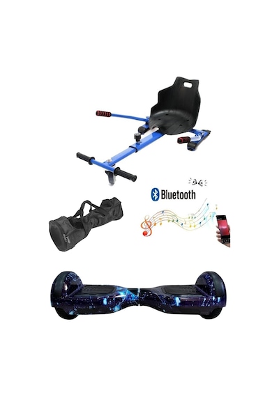 Citymate Elektrikli Kaykay Hoverboard Akıllı Denge 6.5 Inch + Hoverkart + Çanta Extrem Paket D12