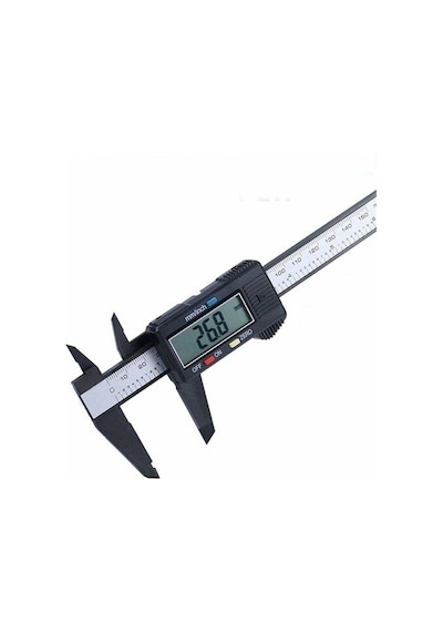 Kumpas Dijital Karbon Fiber Hassas 150Mm Kalınlık Ölçer Pil Dahil N11.1045
