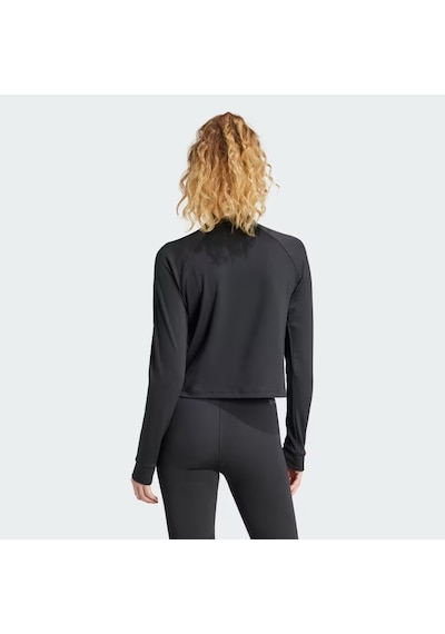 Adidas Tr-es 1/4zip Kadın Fermuarlı Sweatshirt Is4028 Siyah
