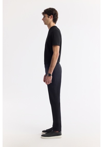 Avva Erkek Siyah Klasik Bel Pamuklu Slim Fit Chino Pantolon A51y3078