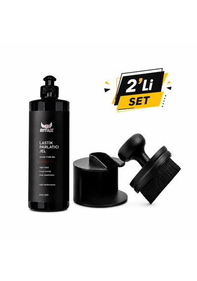 Lastik Parlatıcı Jel Ve Lastik Parlatma Aplikakörü 2 Li Set