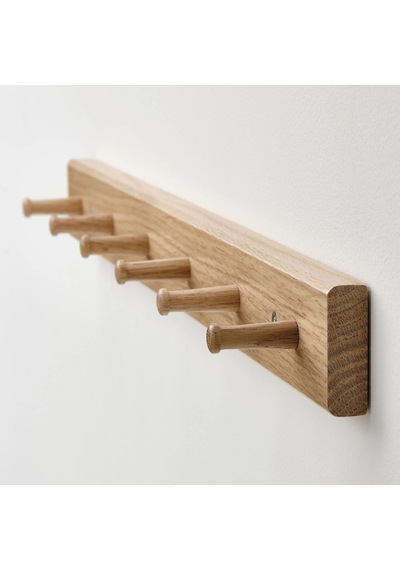 Ikea Hövolm Banyo Askısı 6 Kancalı 57 X 5 X 5 Cm Kahverengi