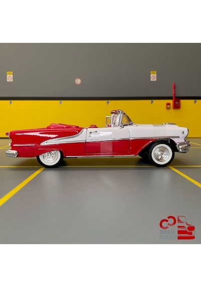 Oldsmobile Super 88 1955 1/24 Ölçek C&c Model Garage Diecast Metal Model Araba