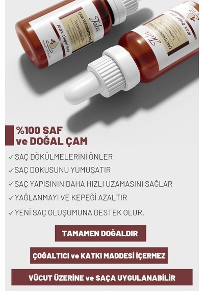 Tala Çam Terebentin Yağı %100 Saf Ve Doğal 20 ML