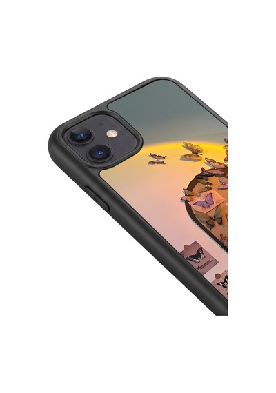 İphone 11 Uyumlu Doğa Desenli Kamera Korumalı Darbelere Dayanıklı Kılıf 526-doğa-iphone11