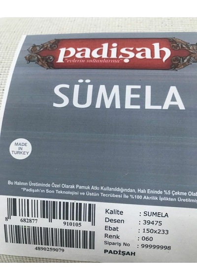 Padişah Halı Sümela Serisi 39475 060 Tüm Ebatlar Padişah Halı Sümela Serisi 39475 060 Tüm Ebatlar