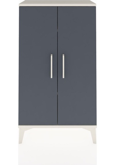 Arges Komodin 2 Raflı 2 Kapaklı 60x30x106 Aytaşı-antrasit Aytaşı