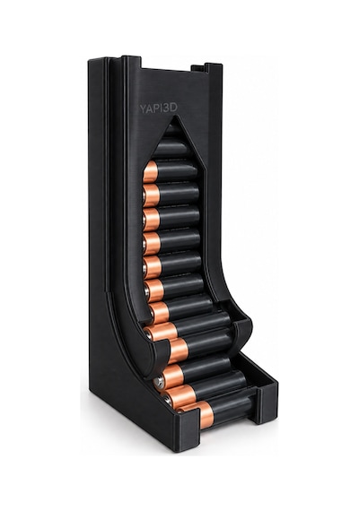Yapı3d Aa Aaa Pil Düzenleyici Ve Dağıtıcı 2 Bölmeli Pil Organizeri, Masaüstü Pil Standı