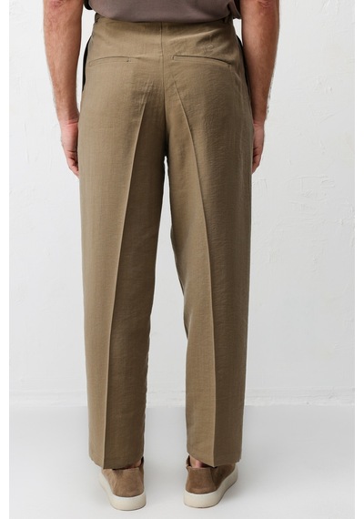 Antioch Lyocell Relaxed Fit Pileli Erkek Pantolon Haki