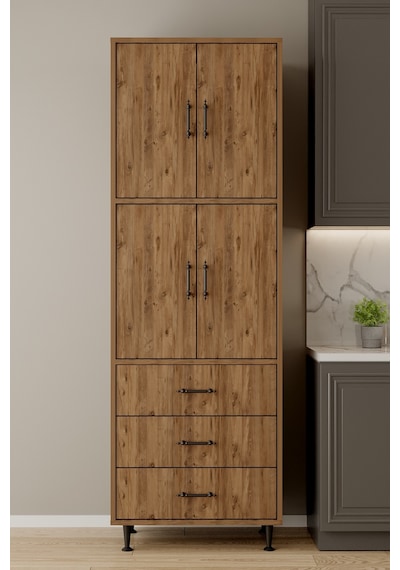 Aeka Ae-3020 Irmak 4 Kapaklı Çok Amaçlı Dolap 3 Çekmeceli Raflı Mutfak Kiler Banyo 195x63x35 Çok Amaçlı Dolap Çam - Çam Aeka Ae-3020 Irmak 4 Kapaklı Çok Amaçlı Dolap 3 Çekmeceli Raflı Mutfak Kiler Banyo 195x63x35 Çok Amaçlı Dolap Çam - Çam
