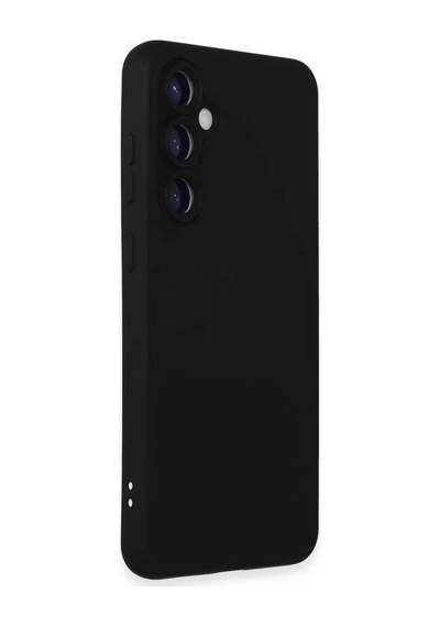 Samsung Uyumlu Galaxy S24 Plus Uyumlu Kılıf Nano İçi Kadife Silikon - Siyah