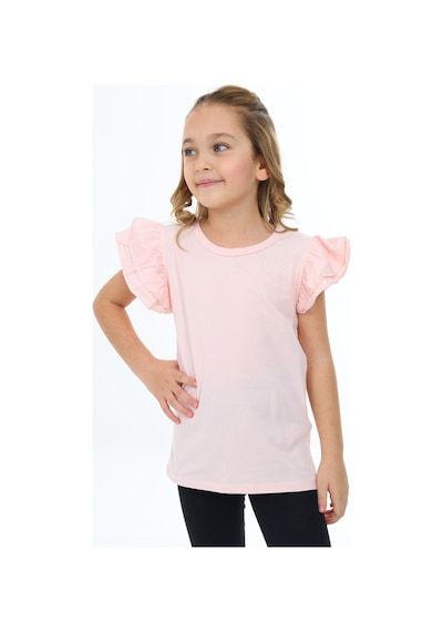 Toontoy Kids Toontoy Kız Çocuk Tişört Pudra